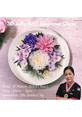 ( 17 March '24 ) 3D Jelly Art Class . Beginner Class