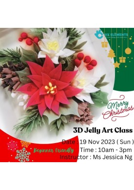 ( 19 November '23 ) 3D Jelly Art Class . Christmas Theme 