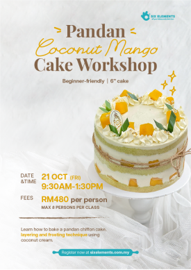 (21 OCT' 22) Pandan Coconut Mango Cake 