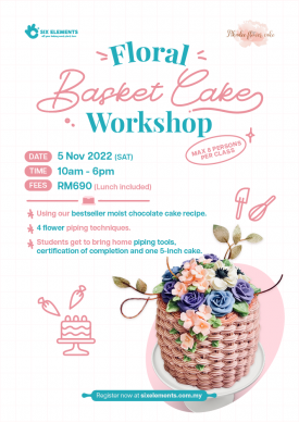 (5 NOV' 22) Floral Basket Cake 