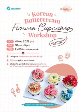 (4 NOV' 22) Korean Buttercream Flower Cupcakes 