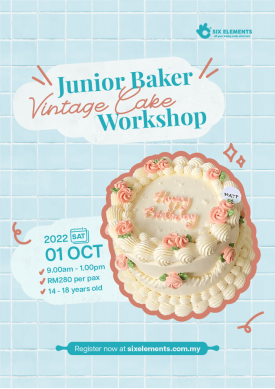 (1 OCT' 22) Junior Baker Vintage Cake 