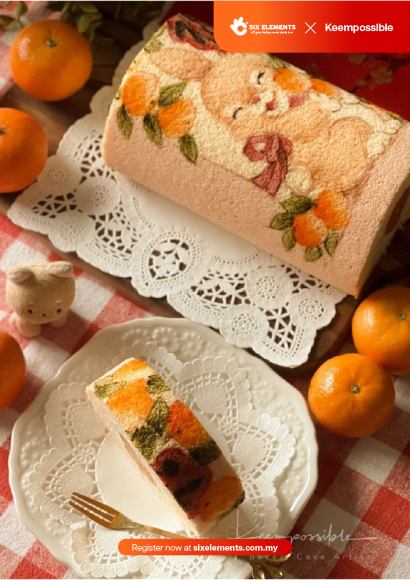 (20 DEC' 22) CNY Pattern Sponge Cake 